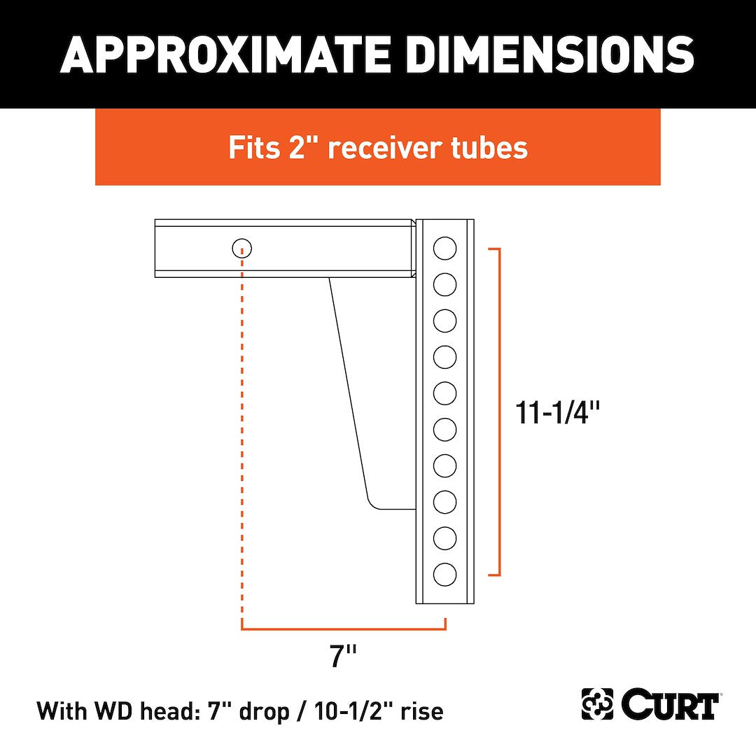 Curt 17123 Weight Distribution Hitch Shank - image 4