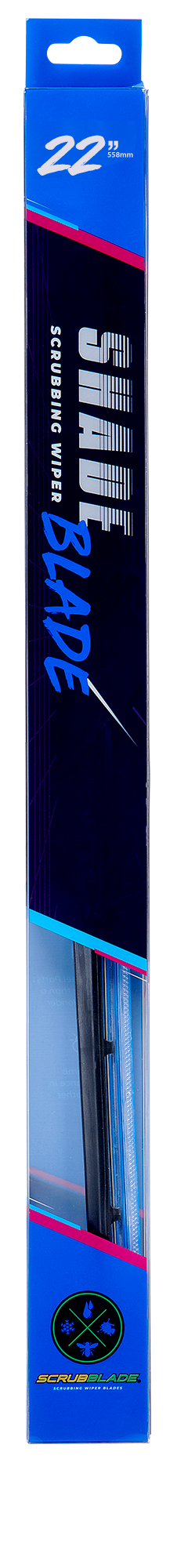 Scrubblade CBB2200 Blue All-Weather ShadeBlade Wiper