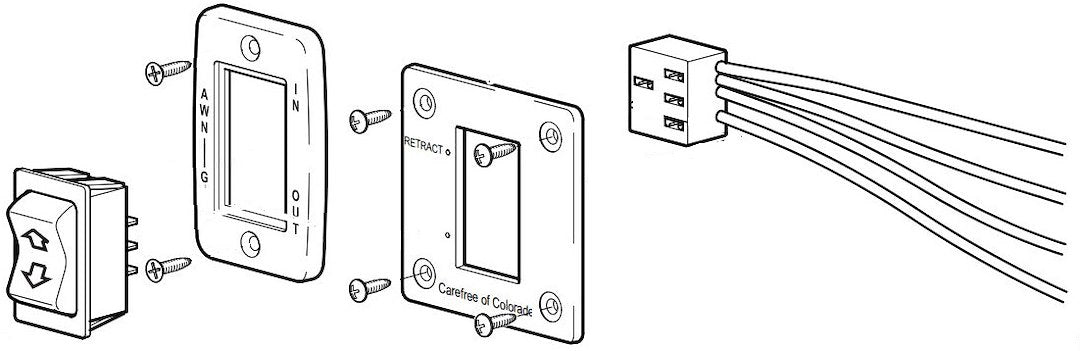 Carefree Rv R001605 Awning Switch