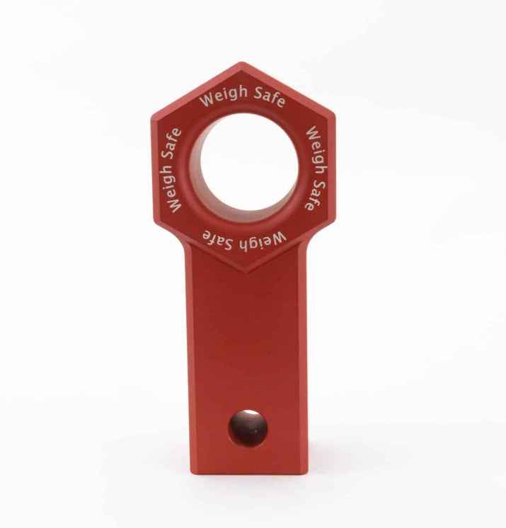 Weigh Safe WS-SS-CER-RED Soft-Shackle Hitch Ring - 2 in, Red