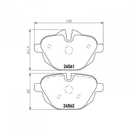 Hella Pagid 355013921 Low-Metallic Disc Brake Pad Set