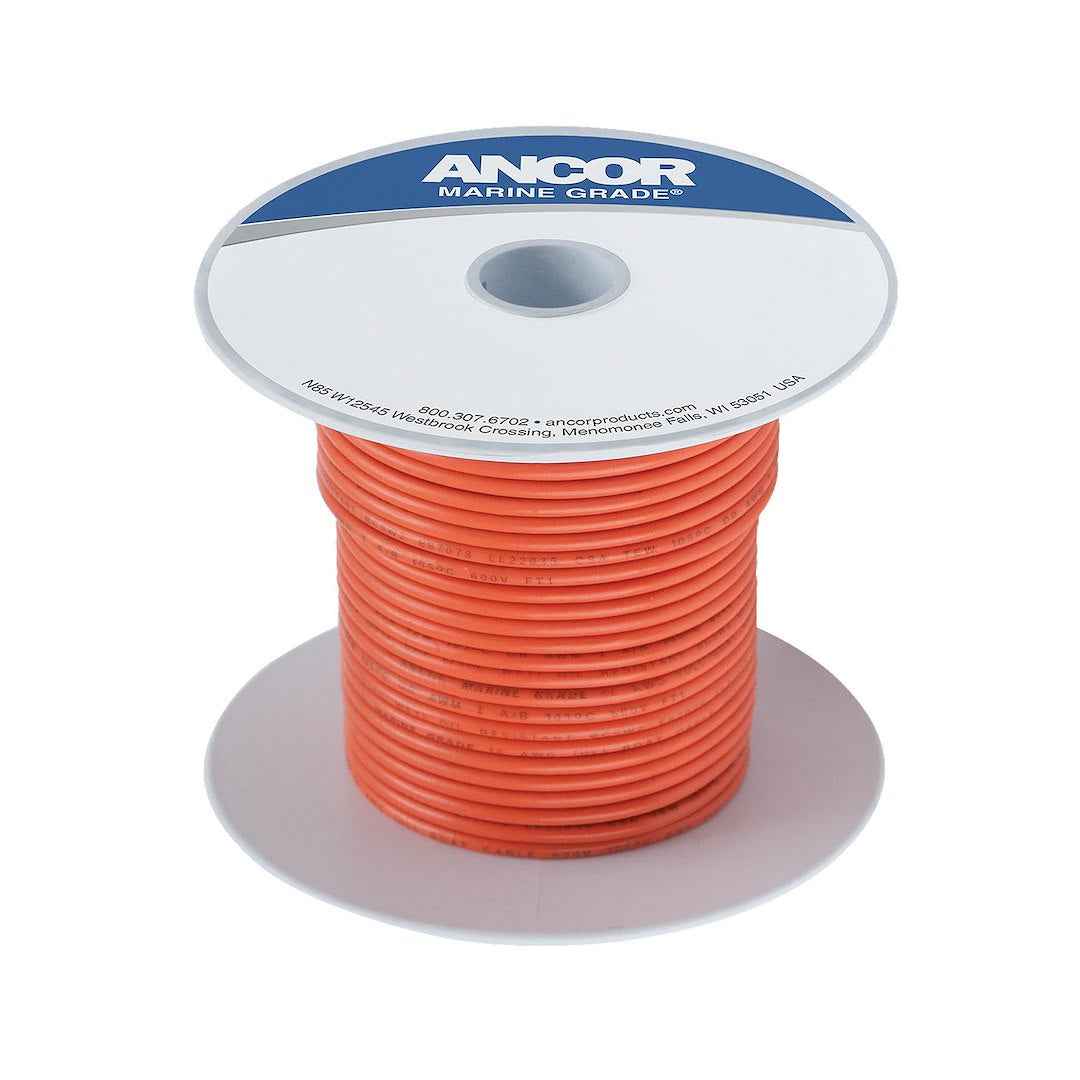 Ancor 102510 Marine Grade Primary Wire - 16 Gauge, Orange, 100 ft