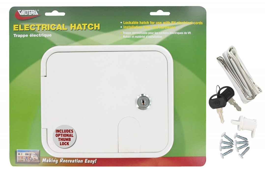 Valterra A10-2150VP RV Electrical Cord Hatch - 7-5/8 in x 6-1/2 in