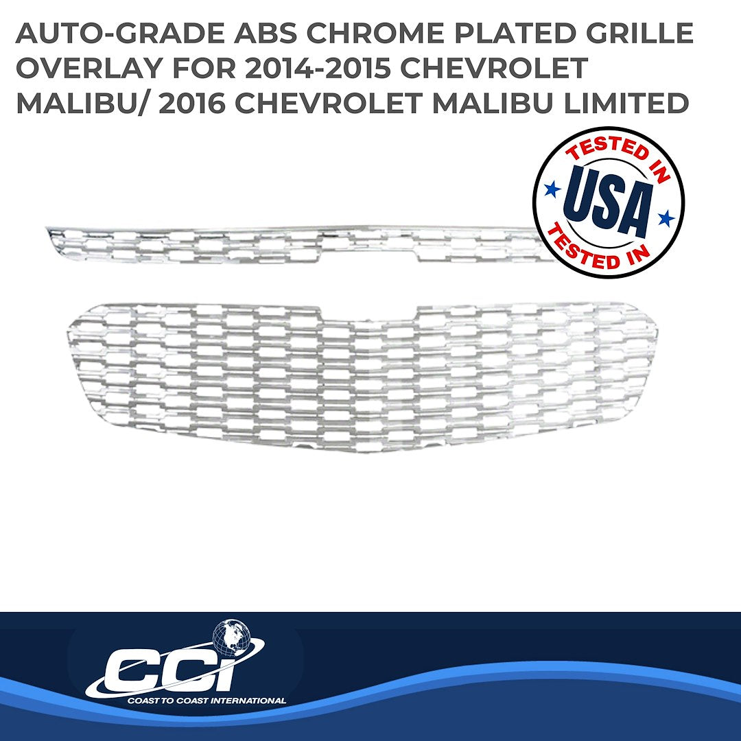 Coast To Coast GI128 Chrome Malibu Grille Overlay - image 2