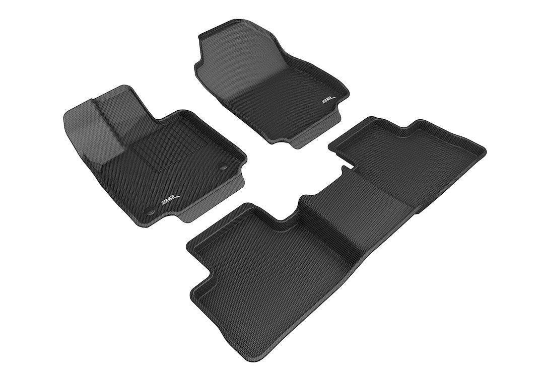 3D Mats KAGU Floor Liner Thermoplastic Rubber Of Carbon Fiber Texture L1TY25401509 - image 1