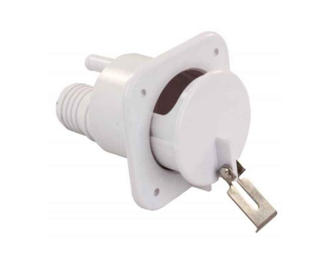 JR Products Recessed Mount Gravity Feed Fresh Water Inlet 37525