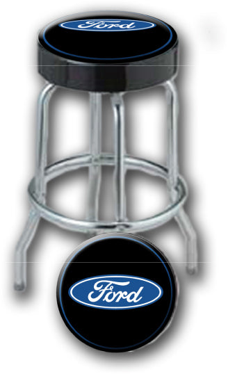 Plasticolor 004751R01 Ford Logo Garage Stool