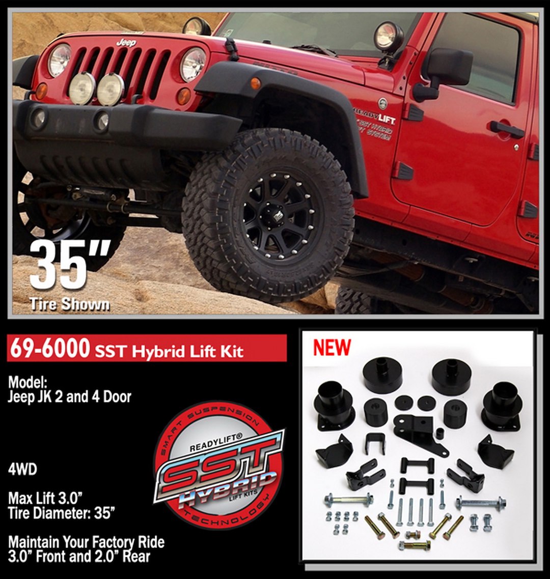 ReadyLIFT 69-6000 Jeep Wrangler JK SST Lift Kit
