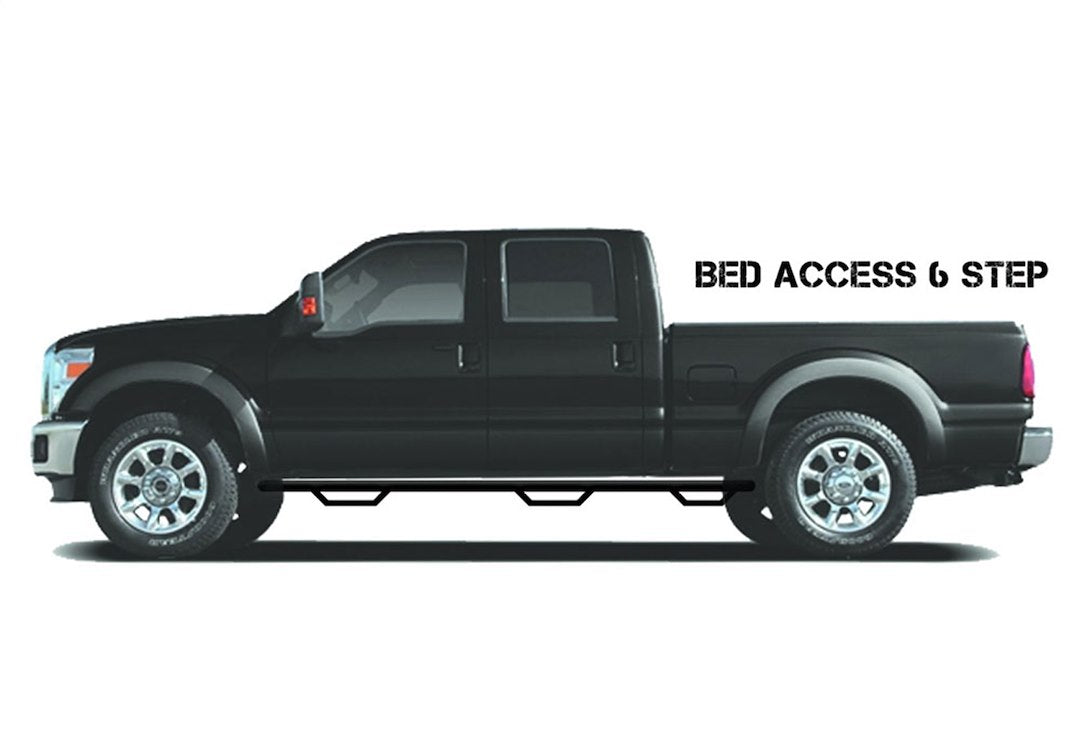 N-Fab C1996CC-6-TX Wheel-to-Wheel Round Nerf Bar