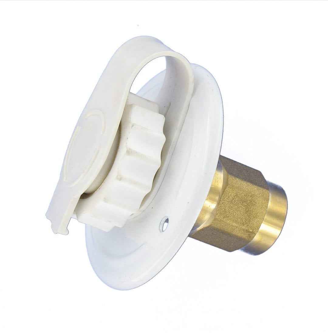 Valterra A01-0171LF 2-3/4 in Flush City Water Inlet - White