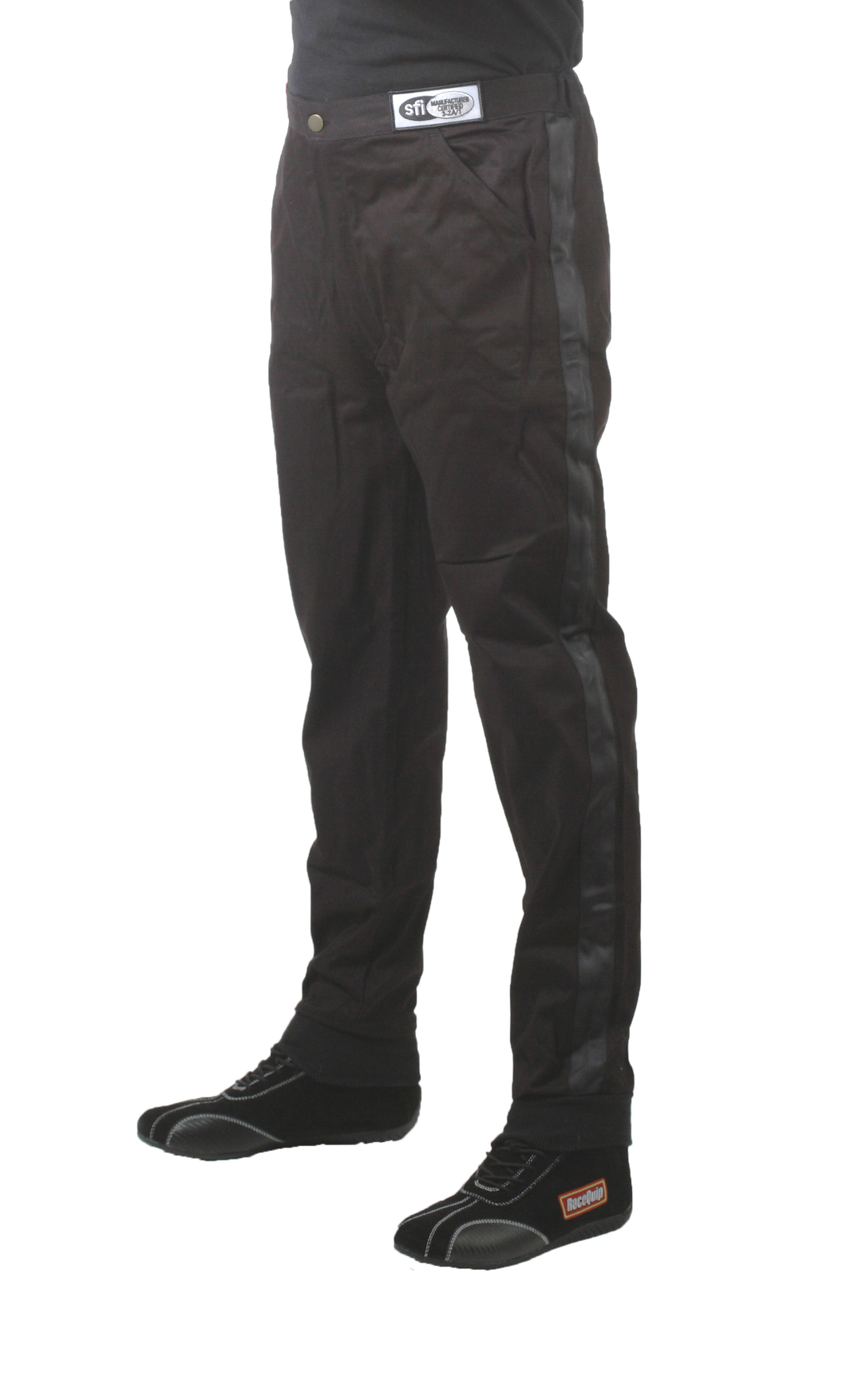 Racequip 112007 Black Single-Layer Racing Pants, 2X
