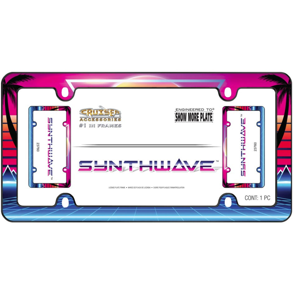 Cruiser 23760 Synthwave Palm Tree Plate Frame - image 2