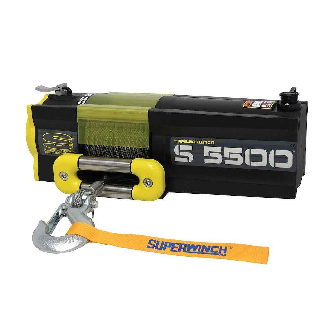 Superwinch 1455200 5500 lb Electric Recovery Winch - 12V, Steel Line