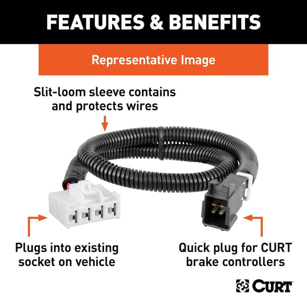 CURT 51453 Brake Controller Harness - Ram 1500/2500/3500