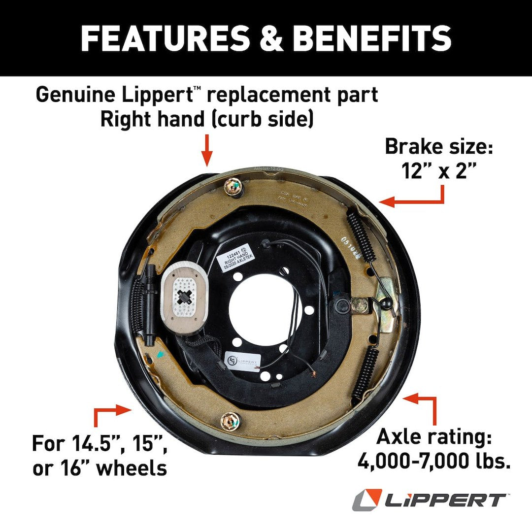 Lippert Components 298276 Trailer Brake Assembly - image 3