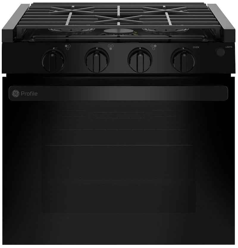 GE Profile PLD621DWBB RV Drop-In Range 21" 3 Burner Propane Stove with Oven – Black