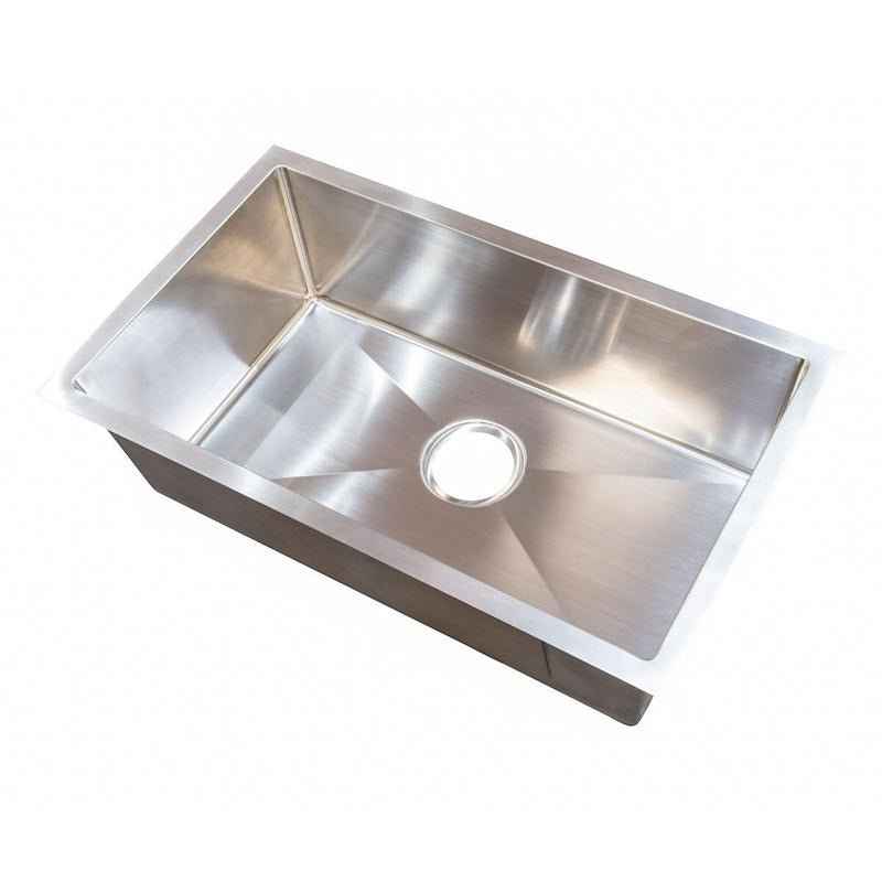 25" Stainless Steel RV Sink – Single Bowl Undermount