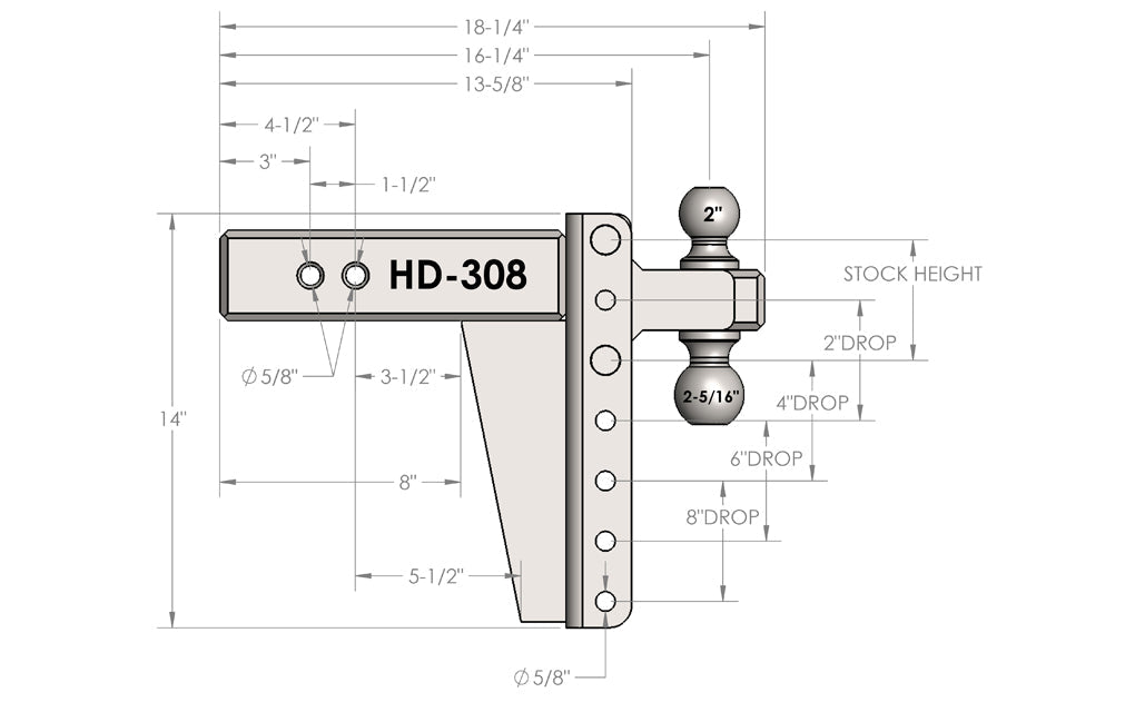 Bulletproof Hitches Hd308 Trailer Hitch Ball Mount - image 8