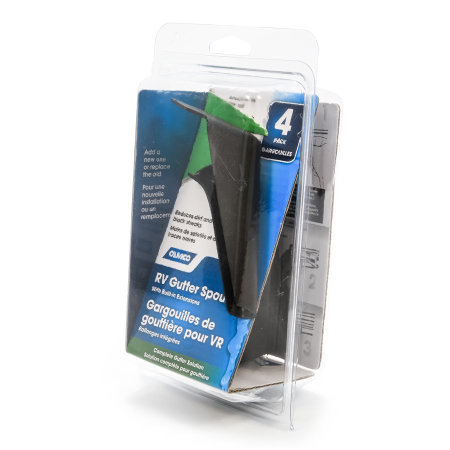 Camco Drip Rail Gutter Spout (42452) – Material: Plastic