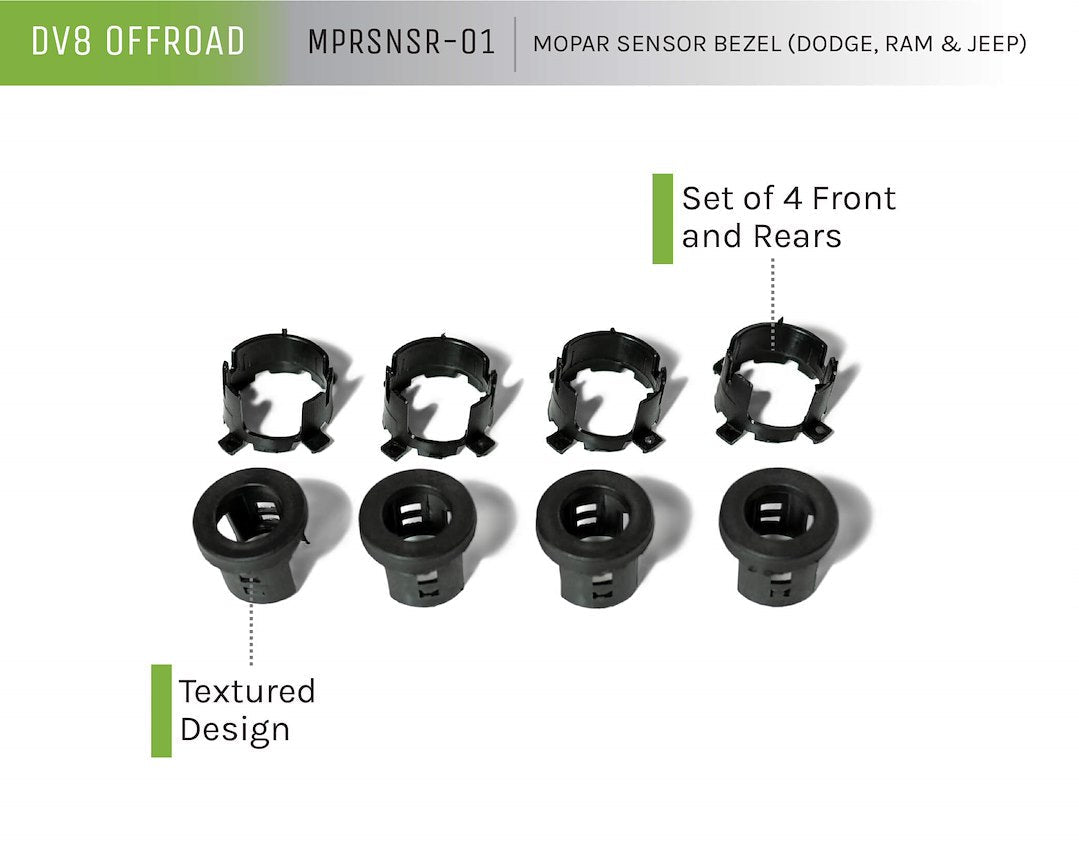 DV8 Offroad MPRSNSR-01 Mopar Parking-Sensor Bezel