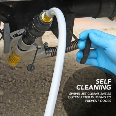 Valterra SS01 Water-Powered RV Macerator Dump System with Hose