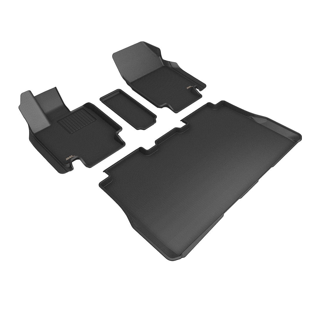 3D Mats KAGU Floor Liner Thermoplastic Rubber Of Carbon Fiber Texture L1TL05001509 - image 1