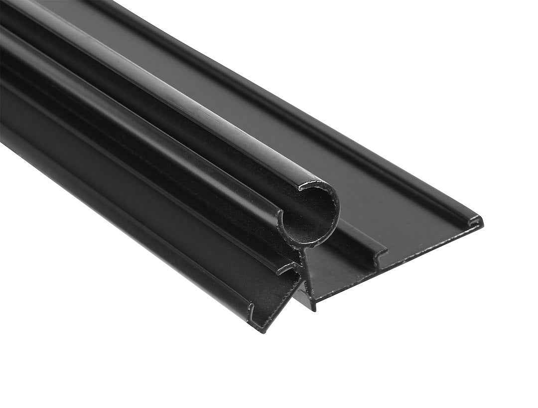 Velarium VA05022 Aluminum Awning Rail - 22 ft, Black