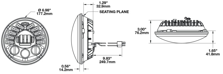 J.W. Speaker 0555051 8790 Adaptive 2 LED Headlight