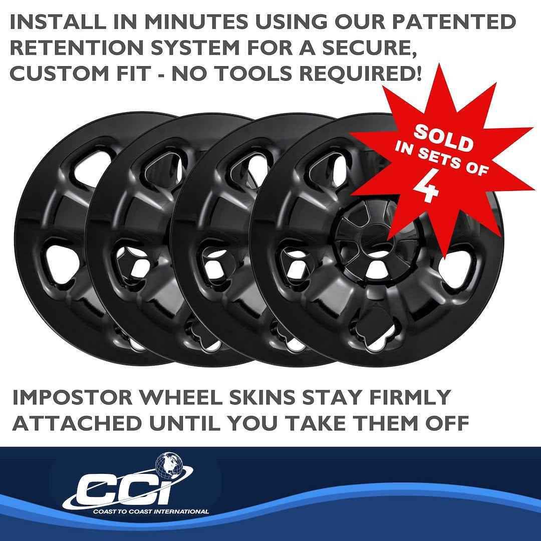 Coast To Coast IMP91BLK 17-Inch Black Cherokee Wheel Skins
