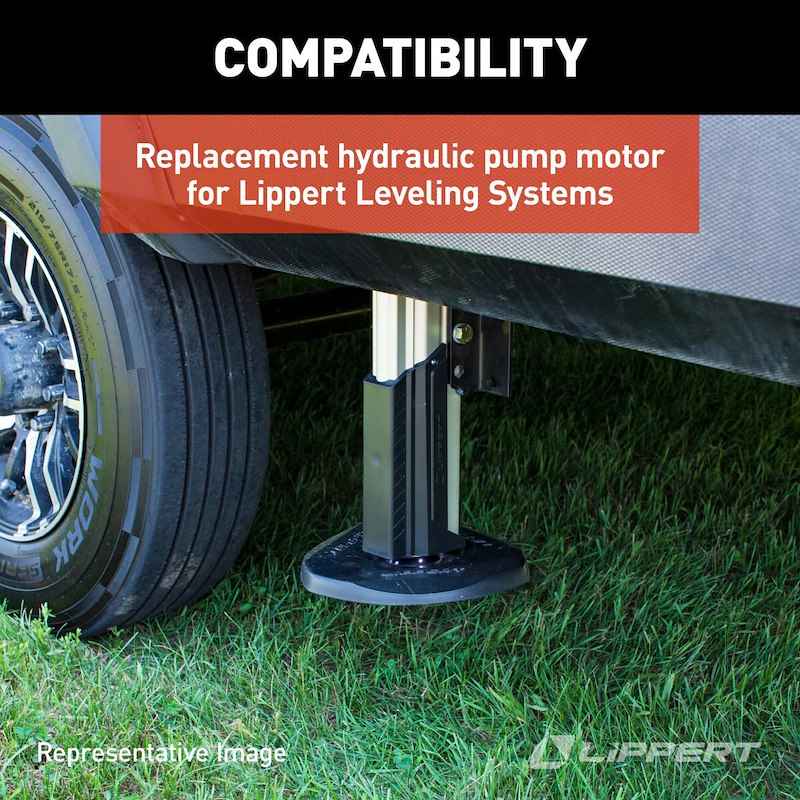 Lippert Hydraulic Pump Motor – 6V Replacement for RV Leveling Systems
