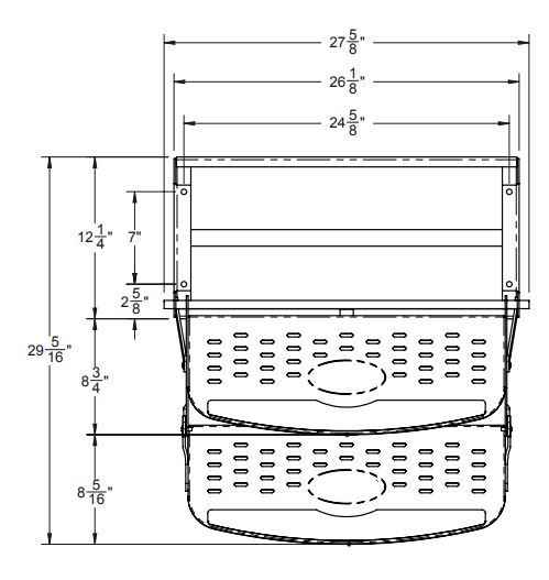 Double Manual RV Entry Steps – 24" Width SMFP-2100