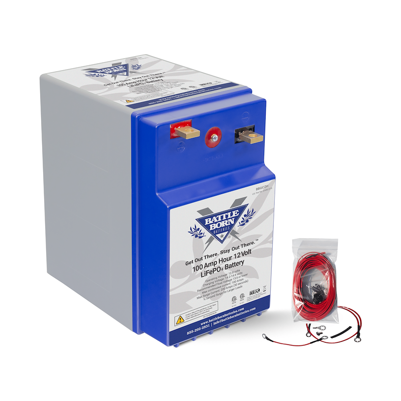 Battle Born Lithium Deep Cycle Battery BBGC2H Group GC2 12V 100Ah Heated RV