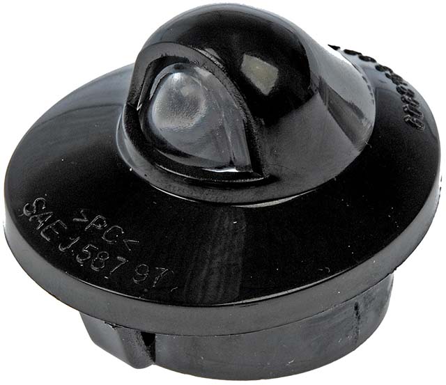 Help! By Dorman 68163 Round Black License Plate Light Lens - image 2