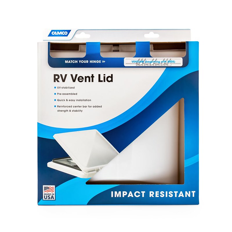 Camco 40151 White Polypropylene Vent Lid for Ventline 2008+