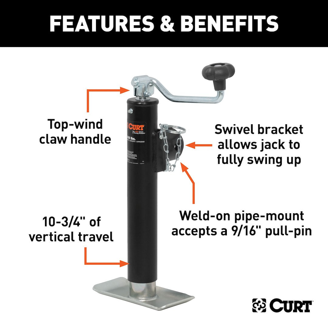 Curt 28320 Trailer Tongue Jack - image 2