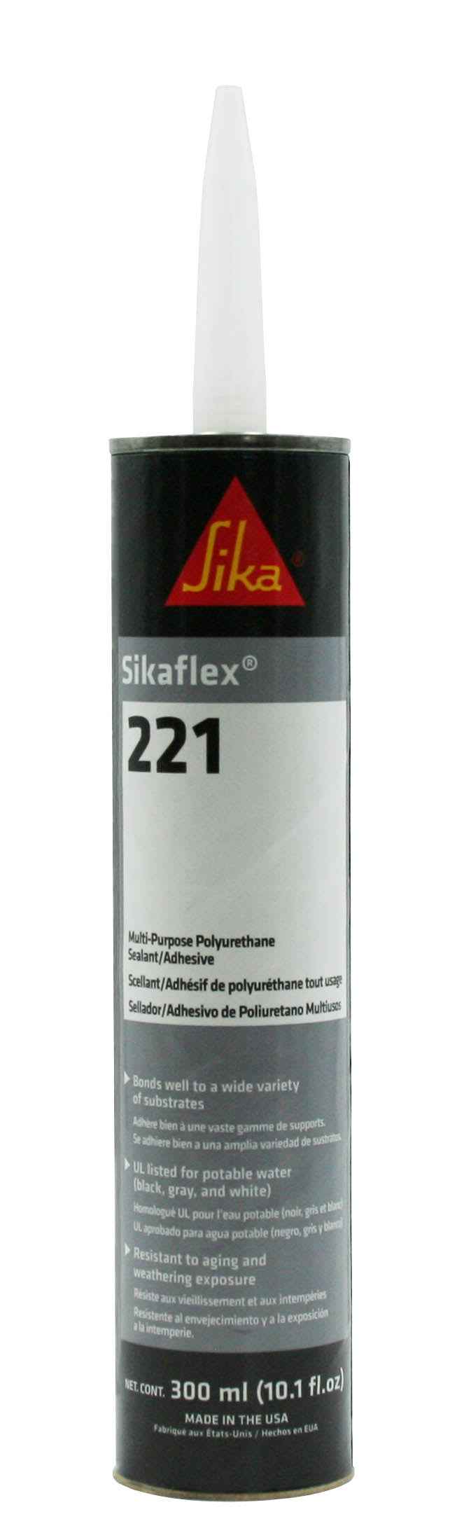 AP Products Sikaflex-221 10.1 Ounce Black Paste Caulk 01790893
