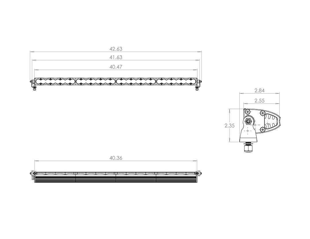 Baja Design 704003 40 in Driving-Combo Light Bar