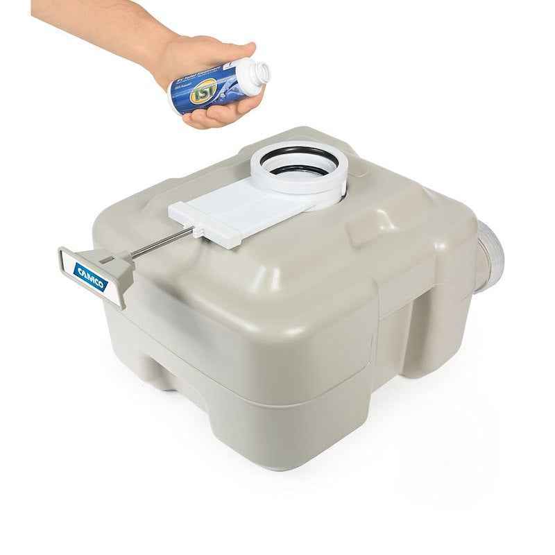 Portable RV Toilet – Camco – 41541 Beige Rectangular Seat