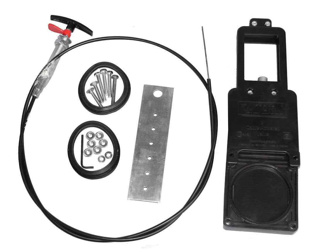 Valterra TC372 3 in Cable RV Waste Valve Body - 6 ft Cable