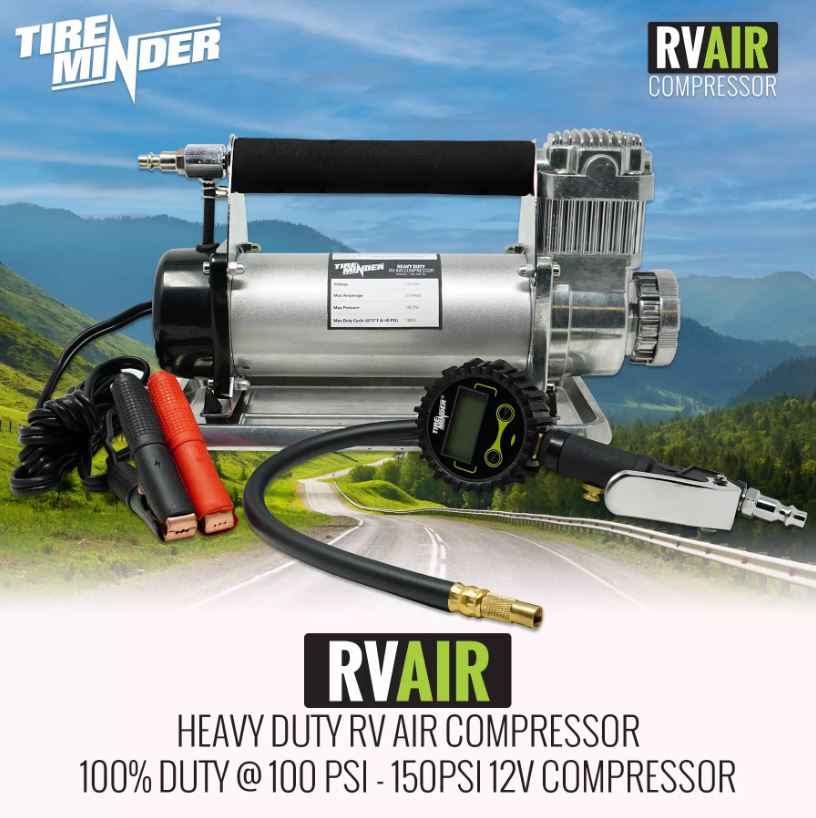 Minder Research TM22192 Portable 12V Air Compressor - 150 PSI