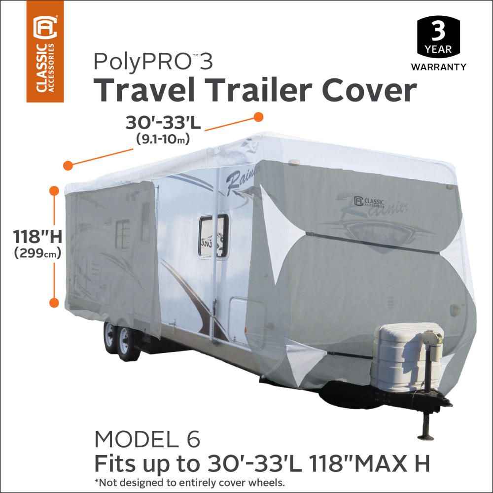 Classic Accessories 73663 Travel Trailer Cover - 30 To 33 ft