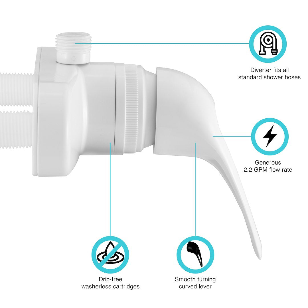 Dura Faucet Df-Sa150-Wt Shower Control Valve - image 5