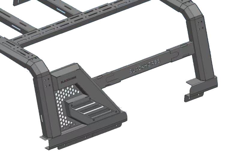 Black Horse Offroad Ar2-01ba1 Bed Cargo Rack - image 7