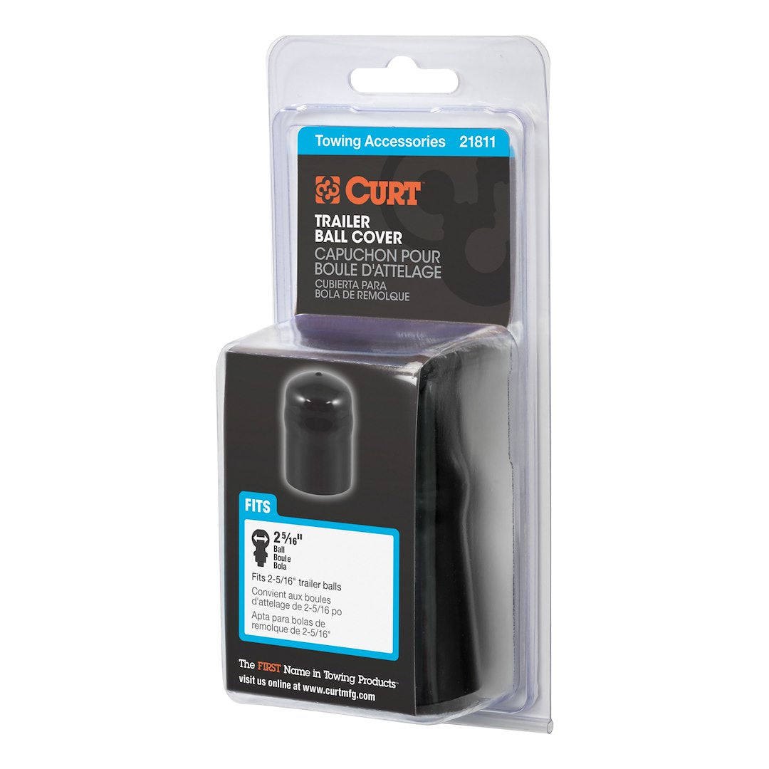 CURT Trailer Hitch Ball Cover (21811) – Material: Rubber