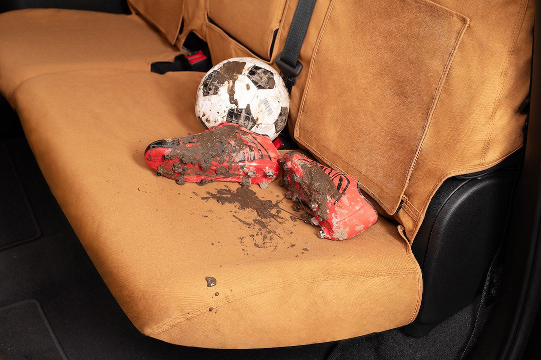Covercraft SC8489CABN Carhartt Brown Silverado Rear Bench Cover - image 7