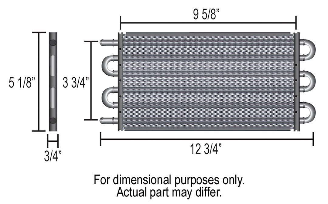 Derale 13101 Series 7000 Four-Row Automatic Transmission Cooler - image 3
