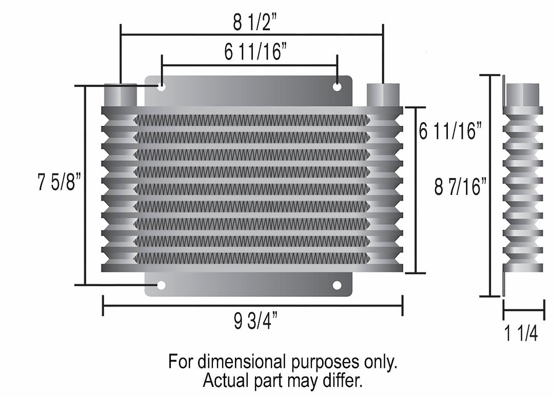 Derale 13613 Series 9000 13-Row Transmission Cooler - image 3