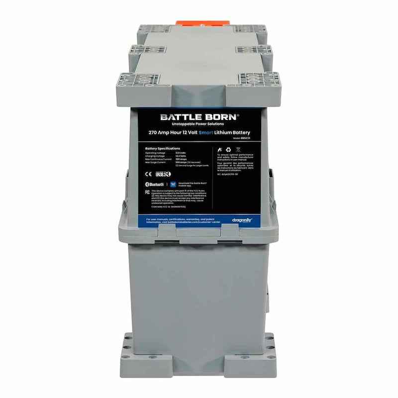 12V GC3 Lithium Deep Cycle RV Battery 270Ah Smart LiFePO4 – Battle Born BBGC3I
