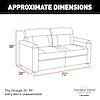 72" Tri-Fold RV Sofa – Altoona Beige – 3-Seater with Built-in Storage