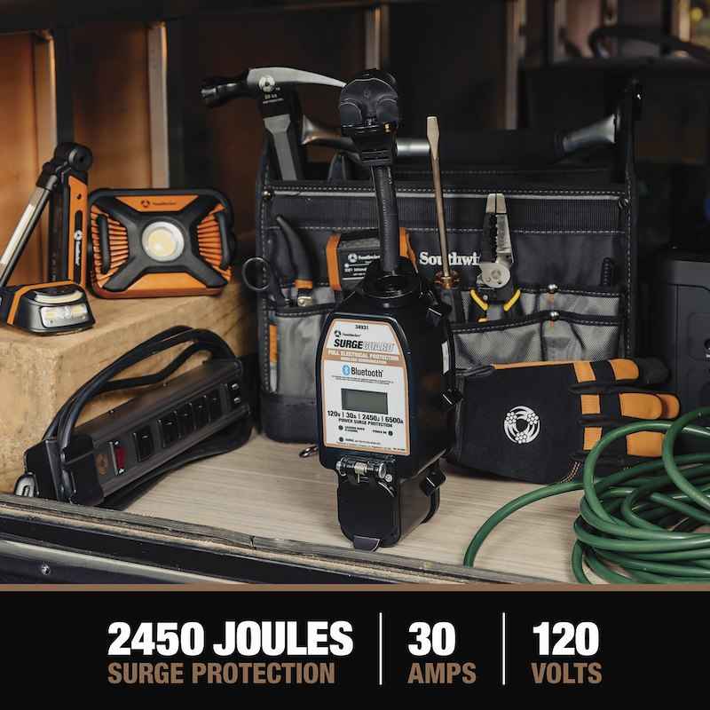 Surge Guard 34931 Portable RV Surge Protector – 30 Amp with Wi-Fi